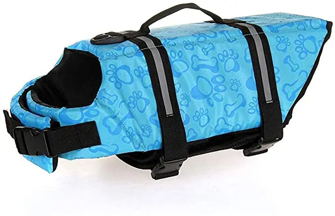 Safety Dog Life Jacket Summer Printed Pet Dog Life Vest Swimming Wear Safety Clothes Outdoor Puppy Big Dog Clothing Vest XXS-XXL
