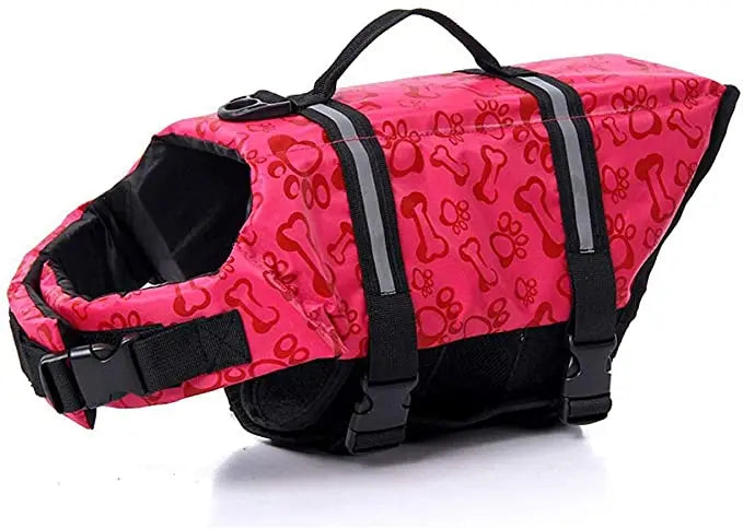 Safety Dog Life Jacket Summer Printed Pet Dog Life Vest Swimming Wear Safety Clothes Outdoor Puppy Big Dog Clothing Vest XXS-XXL
