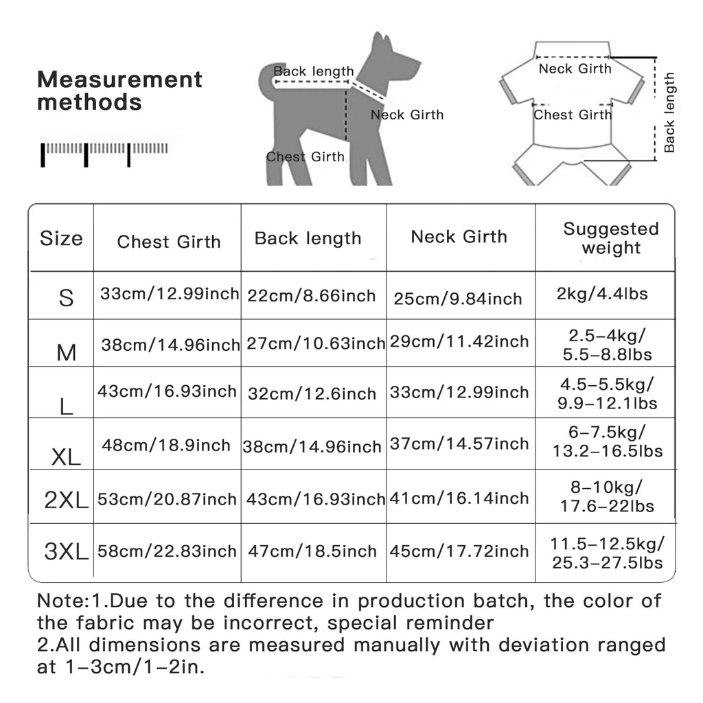 Autumn and winter new dog clothes, four-legged cotton jacket, outdoor reflective leash, thick coat for keeping dogs warm
