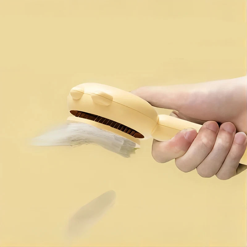 Pet Comb One-Key Hair Removal Cleaning Brush Magic Massage Grooming The Cat Hair Brush Is Easy To Carry And Clean