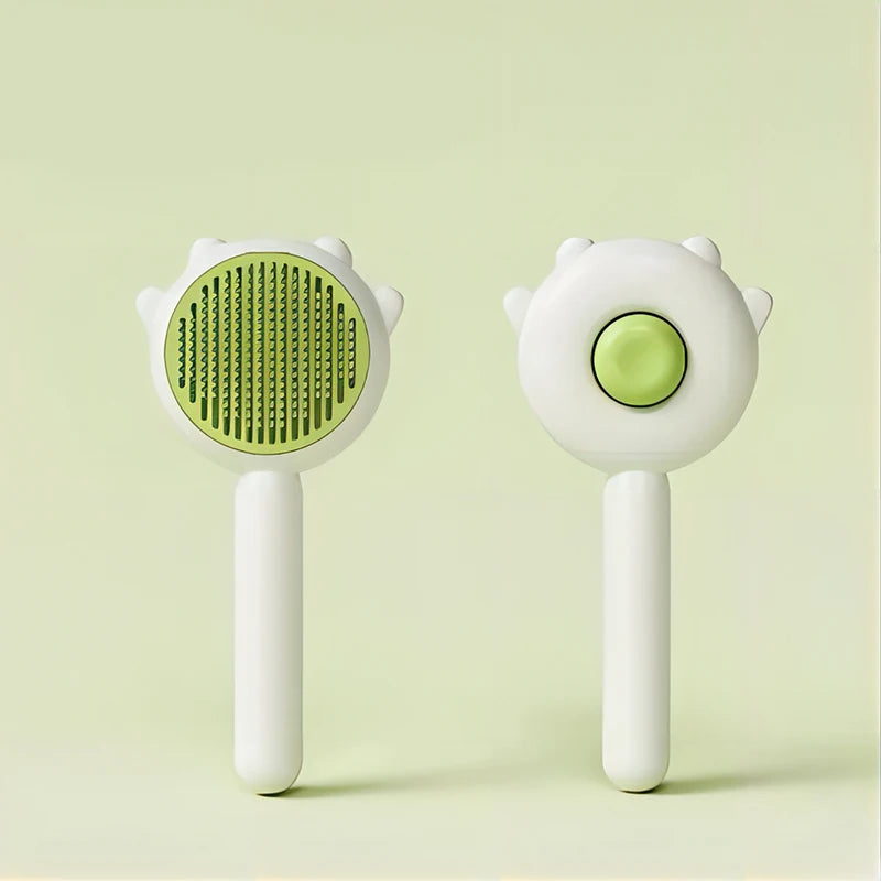 Pet Comb One-Key Hair Removal Cleaning Brush Magic Massage Grooming The Cat Hair Brush Is Easy To Carry And Clean