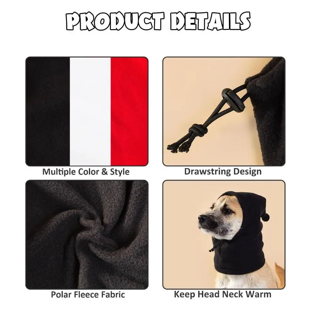 New Cover Head Dog Calming Earmuffs Anxiety Relief Cartoon Pet Hat Warmth Noise-proof Puppy Cap