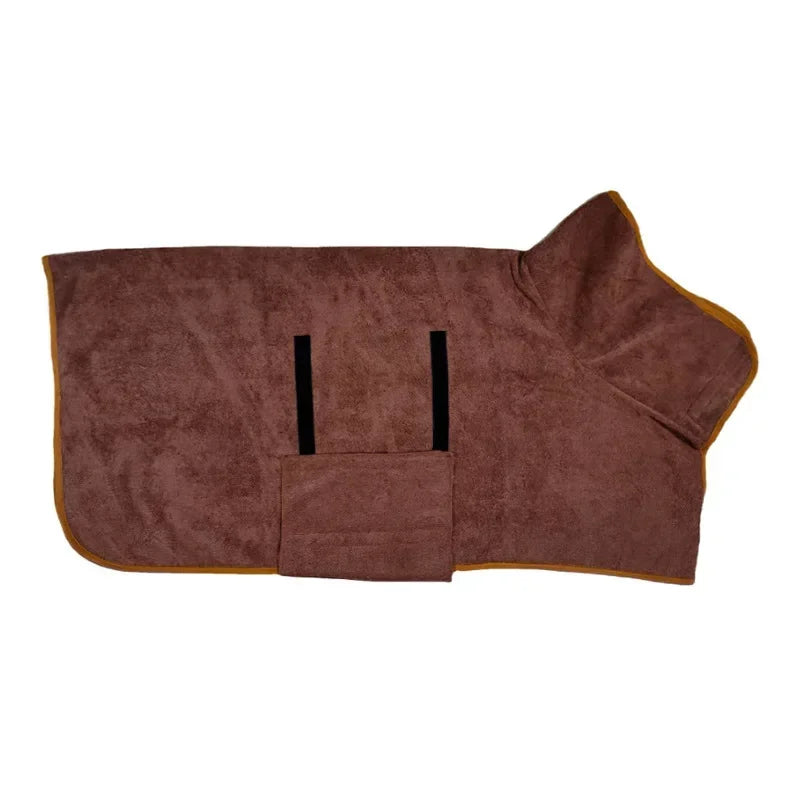 Dog Bathrobe Towel Pet Microfibre Material Fast Drying Super Absorbent Dog Bath for Small Medium Large Dogs and Cats