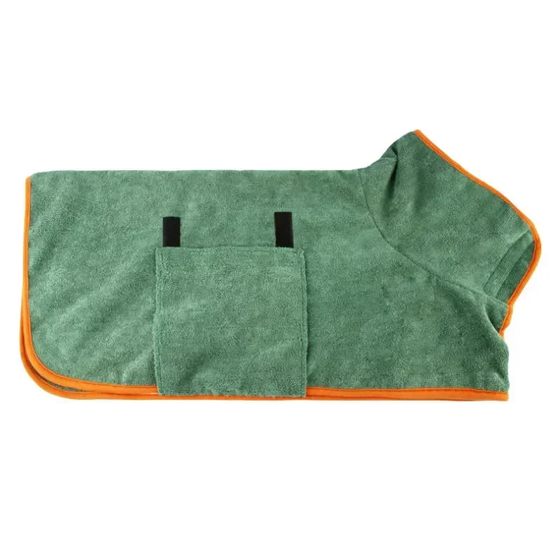Dog Bathrobe Towel Pet Microfibre Material Fast Drying Super Absorbent Dog Bath for Small Medium Large Dogs and Cats