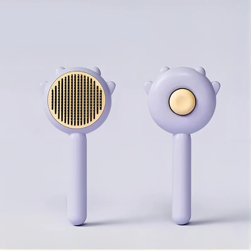 Pet Comb One-Key Hair Removal Cleaning Brush Magic Massage Grooming The Cat Hair Brush Is Easy To Carry And Clean