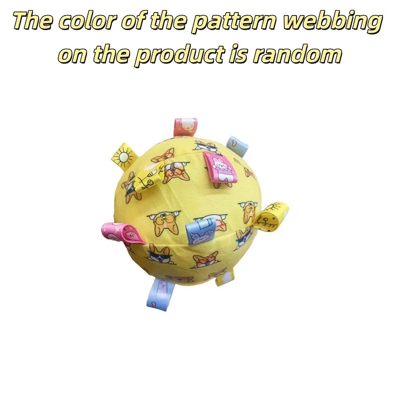 Dog Interactive Sound Ball Toy with Animal Patterns,  Pet Ball Suitable, Outdoor Play and Training, Dog Toy with Lively Design