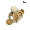 Winter Dogs Hat Puppy Warm Comfortable Handsome Poilt Cashmere Dog Cap  For French Bulldog Teddy Schnauzer Pet Accessories