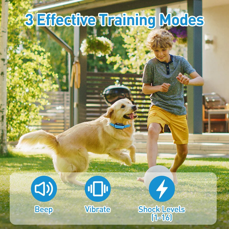 Dog Training Collar with Remote 3300ft Electric Dog Shock Collar for 3 Training Modes Dogs E Collar for Small Medium Large Dogs