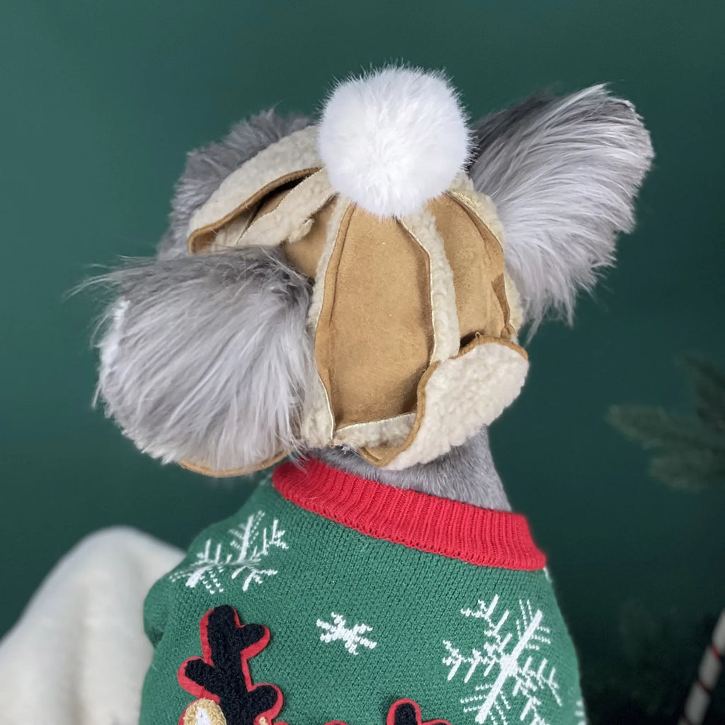 Winter Dogs Hat Puppy Warm Comfortable Handsome Poilt Cashmere Dog Cap  For French Bulldog Teddy Schnauzer Pet Accessories