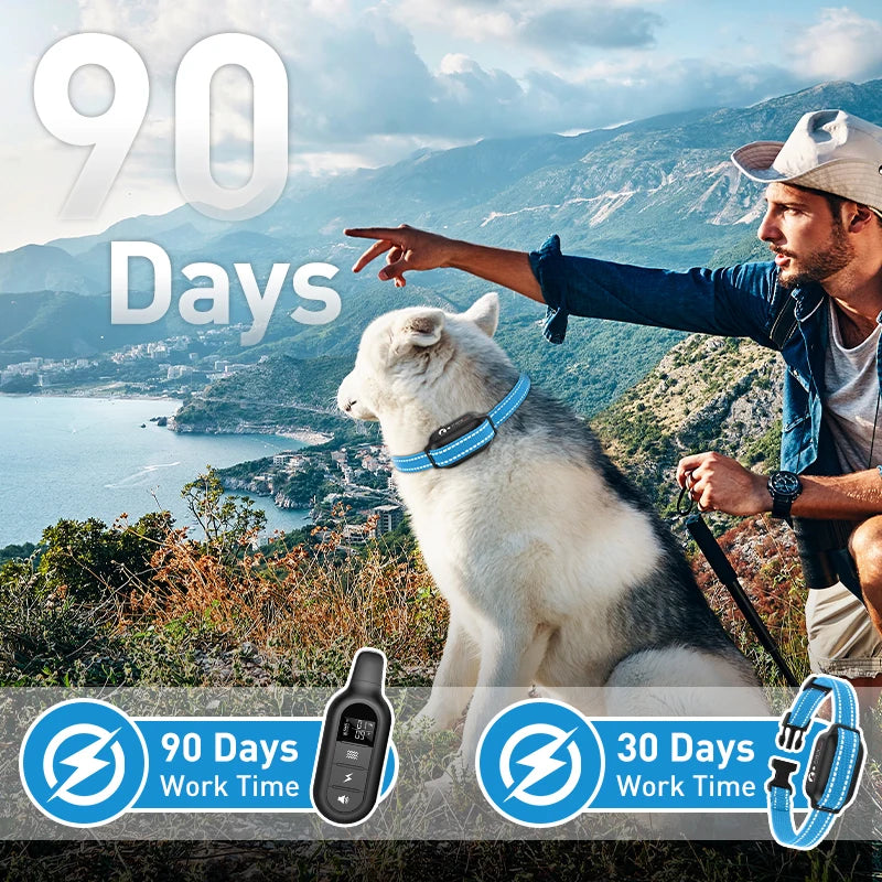 Dog Training Collar with Remote 3300ft Electric Dog Shock Collar for 3 Training Modes Dogs E Collar for Small Medium Large Dogs