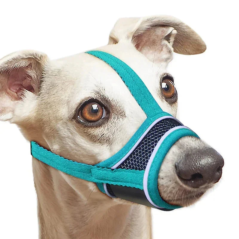 Soft Dog Muzzle for Small Medium Dogs Dachshund Corgi Poodle Adjustable Reflective Muzzles for Biting Chewing Breathable Mesh