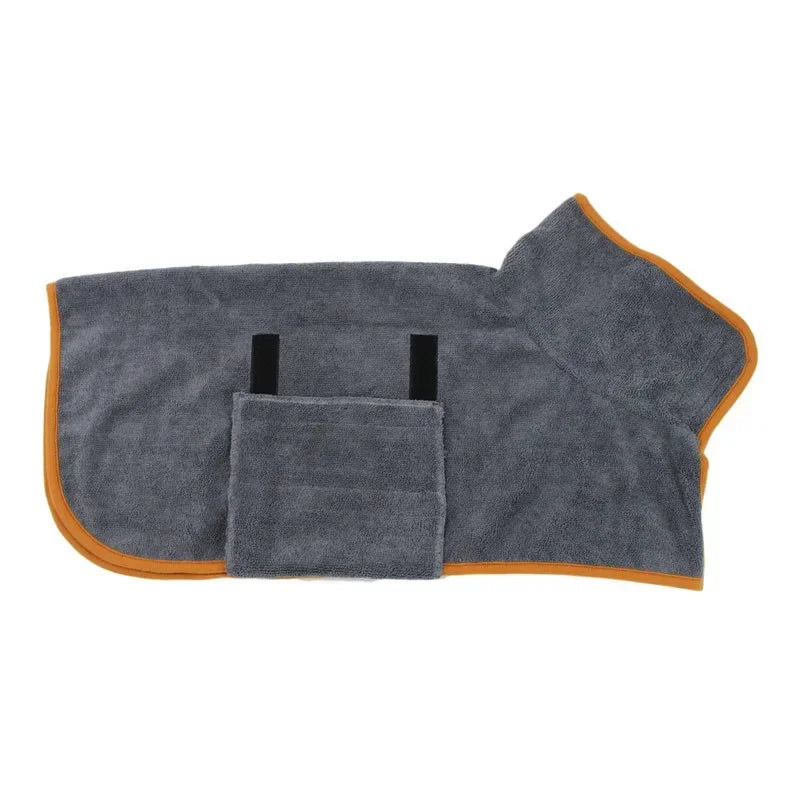 Dog Bathrobe Towel Pet Microfibre Material Fast Drying Super Absorbent Dog Bath for Small Medium Large Dogs and Cats