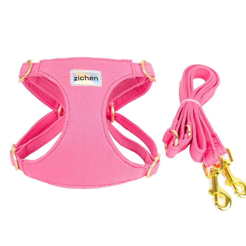 No Pull Dog Harness-Lightweight, Soft Adjustable Small Harness and Multifunction Leash Set for Puppy Small and Medium-Sized Dog