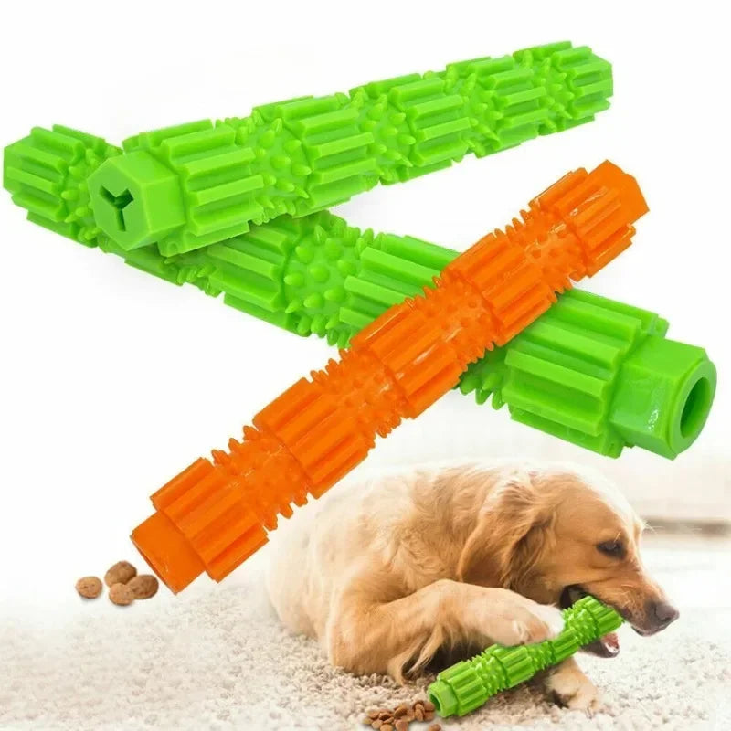 Dog Chew Toys Heavy Duty Rubber Aggressive Chewer Teeth Grinding Cleaning Gear Shape Random Color Teeth Grinding and Cleaning