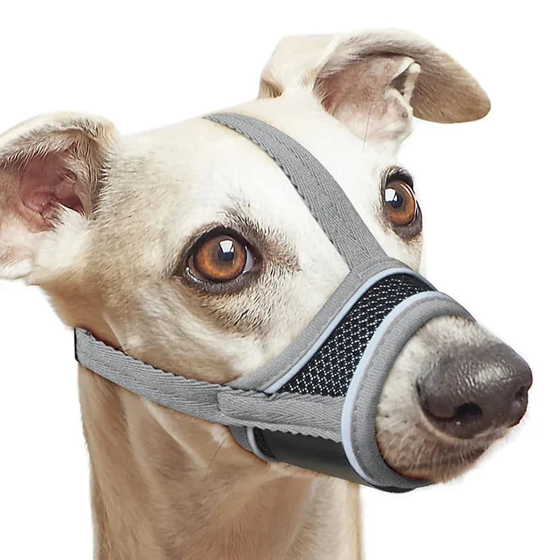 Soft Dog Muzzle for Small Medium Dogs Dachshund Corgi Poodle Adjustable Reflective Muzzles for Biting Chewing Breathable Mesh