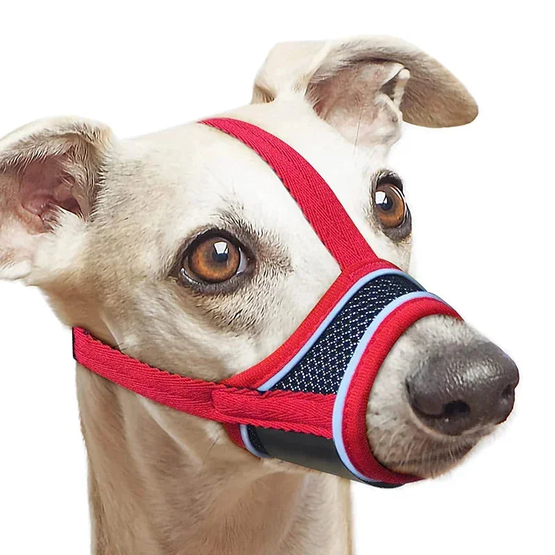 Soft Dog Muzzle for Small Medium Dogs Dachshund Corgi Poodle Adjustable Reflective Muzzles for Biting Chewing Breathable Mesh